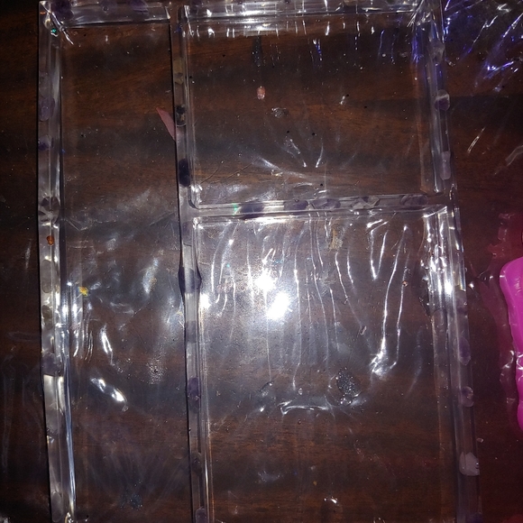 Crystal resin desk organizer. - Picture 2 of 3